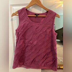 Talbots sleeveless cotton top. Beautiful color! Size Small.